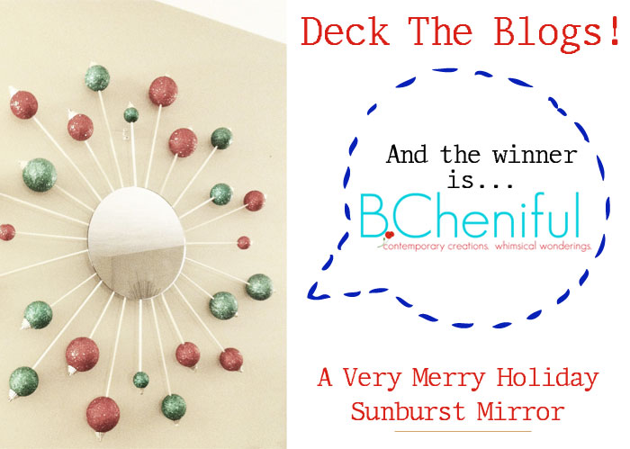 Holiday Sunburst Mirror